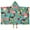 German Shepherd Dog, variant on German Shepherd Dog and Flower Hooded Bath Towel,50"x30" for Ages 3 To 12 Kids, Quick Dry Lightweight Soft Microfiber Hood Beach Towel Cover Up for Kids