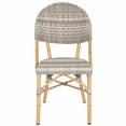 thumbnail image 4 of Safavieh Barrow Wicker Indoor-Outdoor Stacking Side Chair, Grey, Set of 2, 4 of 5