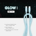 thumbnail image 3 of Liquipel Powertek Glow in the Dark USB-C to USB-C - Blue, 3 of 7