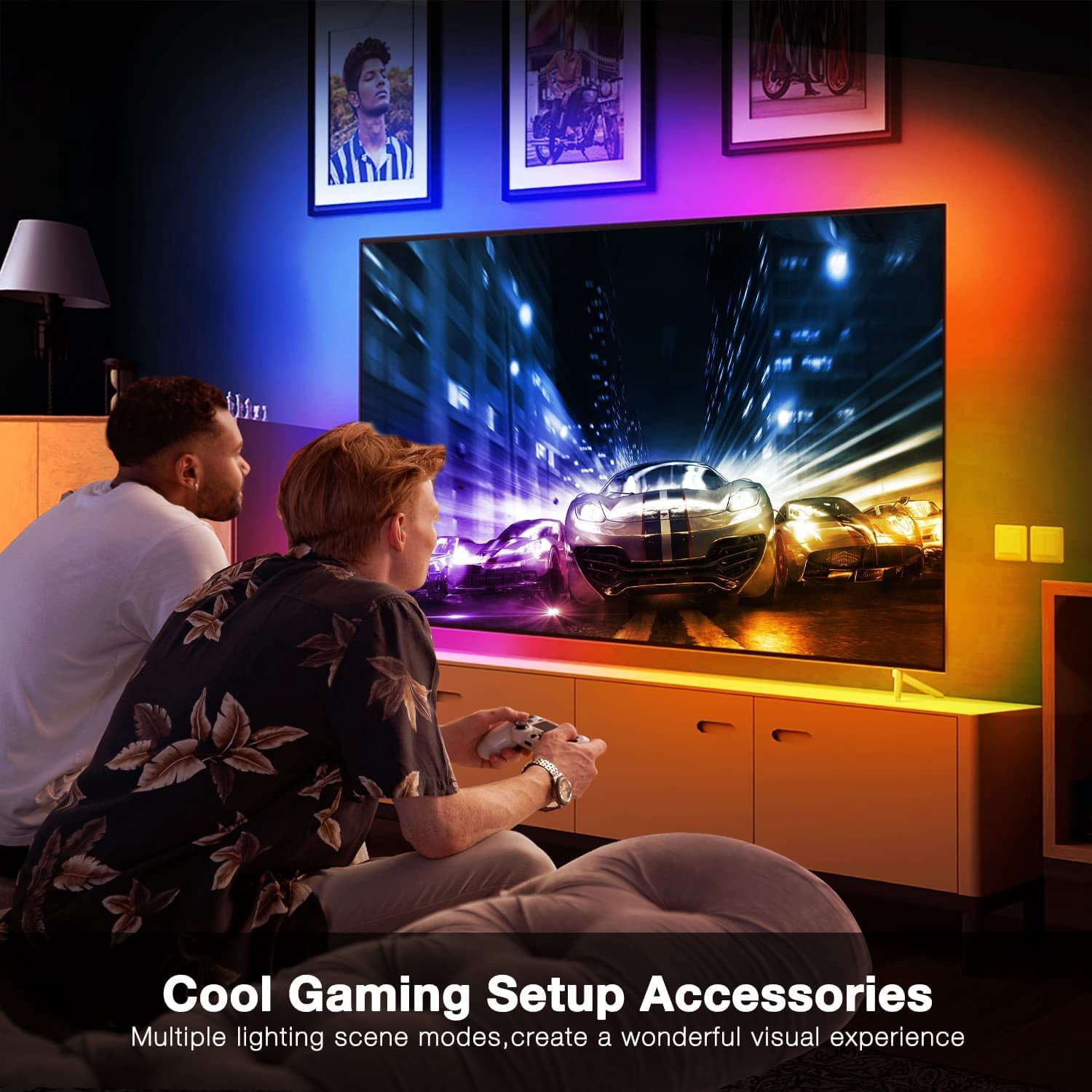 DAYBETTER 5V  Led Lights for Bedroom Music Sync Color Changing LED Strip Lights with Remote and App Control 5050 RGB LED Strip, LED Lights for Room Home Party Decoration
