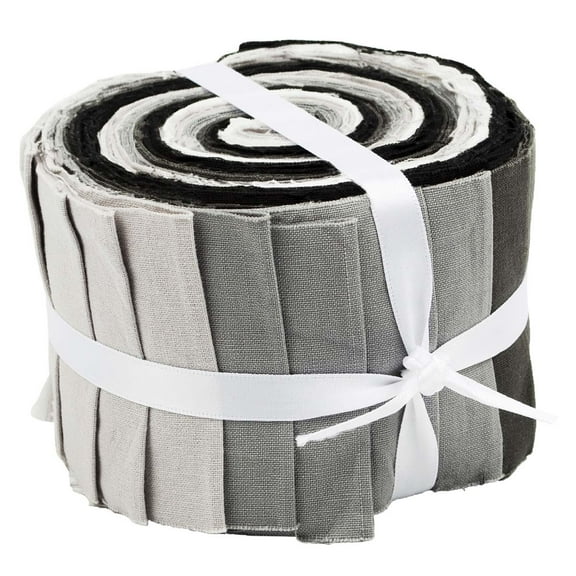Fabric Edition, Inc. Gray Hues Strip Roll Pre-Cut Fabric