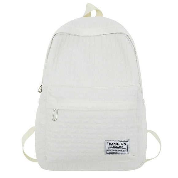 KVPLBQFD Kawaii Backpack Black Backpack for Men Mens Backpack Work Plane Backpack Sports Plain Backpack Bag Tote, White One Size