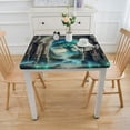 thumbnail image 3 of HAOXIT , Curved Door in The , Dining Room Kitchen Rectangular Table Cover 54''x54'', 3 of 7