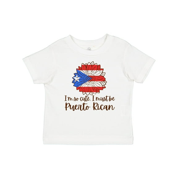 Inktastic I'm So Cute, I Must Be Puerto Rican Sunflower Boys or Girls Baby T-Shirt