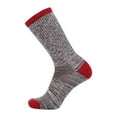 thumbnail image 3 of EnerWear 4 Pack Women's Merino Wool Outdoor Hiking Trail Crew Sock (US Shoe Size 4-10, Purple Stripe/Claret/Multi), 3 of 3