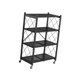 thumbnail image 1 of Estante de almacenamiento plegable Gloria de Metal 4 capas 80x34x122cm, 1 of 9