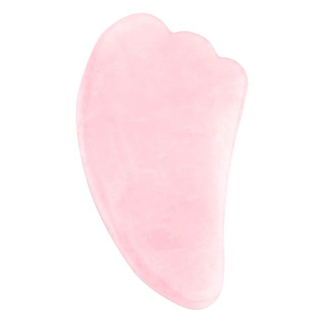 Herramienta de masaje raspador Gua Sha Jovivi Rose Quartz Stone