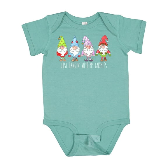 Inktastic Christmas Hangin with My Gnomies Boys or Girls Baby Bodysuit