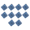 thumbnail image 3 of 10x Tablero De Mesa De Dados Poliédricos Acrílicos Juego De Fiesta De Reunión Familiar Azul Sunnimix Dados poliédricos, 3 of 6