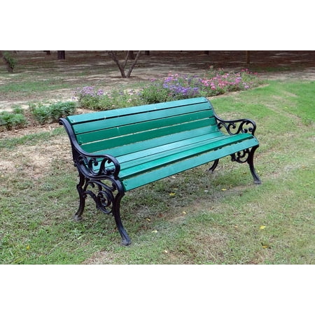 - LAMINATED POSTER Furniture Wooden Relax Park Bench Leisure Outdoor Poster Print 24 x 36