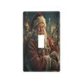 thumbnail image 2 of Switch Panel Switch Decoration 2.76x4.53x0.28 Inches Duplex Outlets Switch Plate Wall Plates Living Room Kitchen Bedroom Study Switches Cute Santa Claus Pattern, 2 of 8