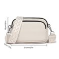 thumbnail image 3 of Bolso Bandolera para Mujer Elegante Gran Capacidad Cuero Genuino Correa Ancha Ajustable Monedero Con 2 Correas, 3 of 9