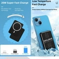 thumbnail image 5 of 5000mAh 20W Fast Charging Super Thin Full Metal Aluminum Alloy Magnetic Wireless Chargeable Power Bank Accessories for Smartphone USB Type-C Device, 5 of 10