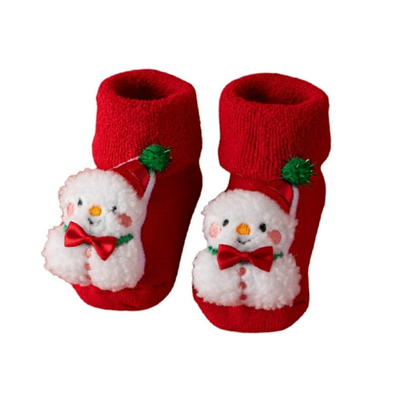 Baby Socks Baby Knit Cotton Bootie Baby Booties Baby First Walkers for Toddler Boy Girl Floor Socks Holiday Party Decoration 1-3 Years