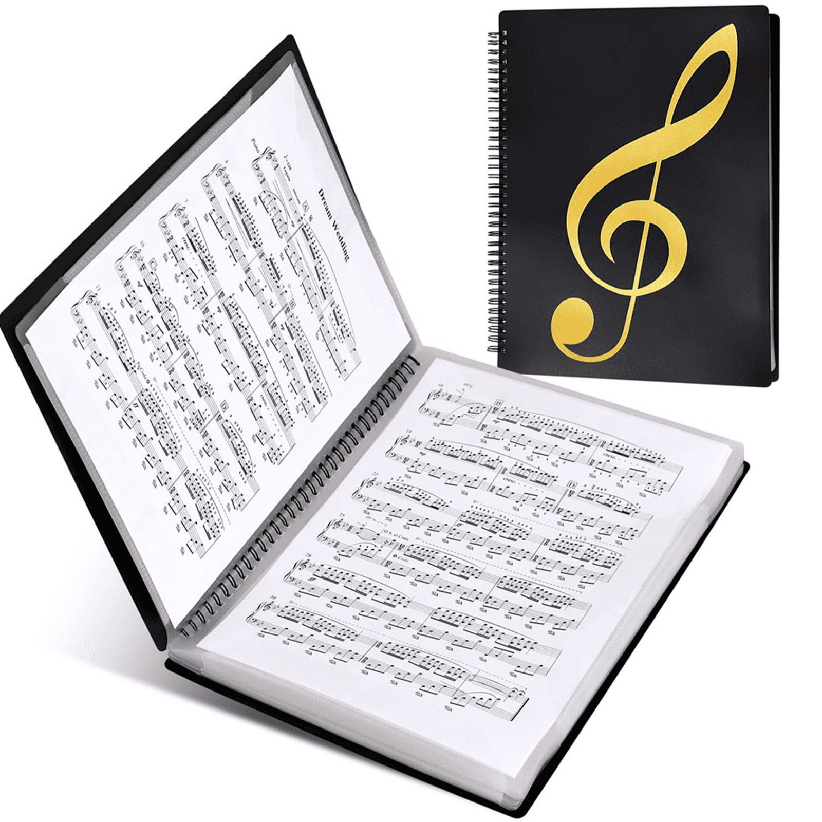 1 Music Score Folder Sheet Music Folder 60 Pages Sheet Music /Holder Letter Size Writable & Detachable Choir Folder