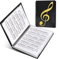 thumbnail image 4 of ZOURIH Sheet Music Folder, 60 Pages Capacity, Sheet Music Binder/Holder, Spiral Binder organizer for Sheet Music Storage, Fits Letter Size 8.5 x 11 in/ A4, Writable & Detachable Choir Folder,White, 4 of 8