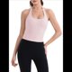 thumbnail image 1 of Top Corto con Cuello Halter para Mujer, Cuello en V, para Hacer Ejercicio, Salir, Sin Mangas, Espalda Descubierta, Camisola de Verano . Polvo de Ballet L, 1 of 8
