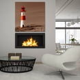 thumbnail image 6 of Epic Art 'Red & White Lighthouse' by Photoinc Studio, Acrylic Glass Wall Art, 36"x36", 6 of 8