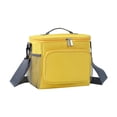 thumbnail image 2 of Kearding Bolsa de almuerzo con aislamiento de poliéster Aislamiento térmico multifuncional Durable Fácil de limpiar Durable Fácil Organizadores de utensilios de cocina Amarillo, 2 of 6