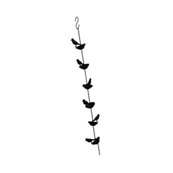Cadenas de lluvia para pájaros para canaletas, toldos, exhibición de patio, bajantes de repuesto Longitud 80cm