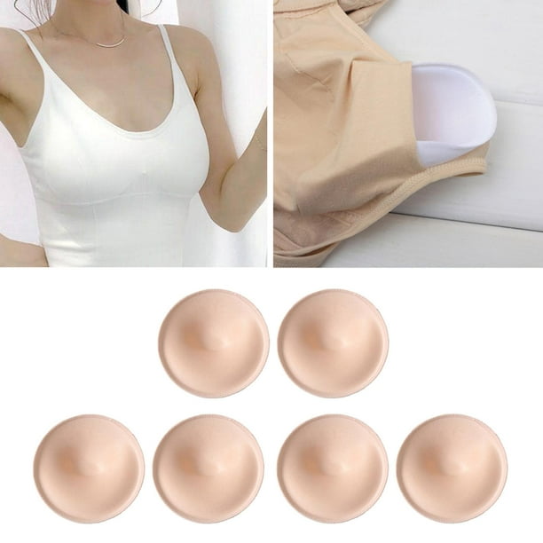 3 Pairs Bra Pads Inserts Removable Sew Cups Enhancers Inserts for Top  Swimsuit Sports 