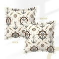 thumbnail image 3 of Bingfone Decorative Pillow Covers 16"X16" Anchor With Rope Couch Pillow Cases Modern Farmhouse Covers For Couch Sofa Bed, 3 of 9