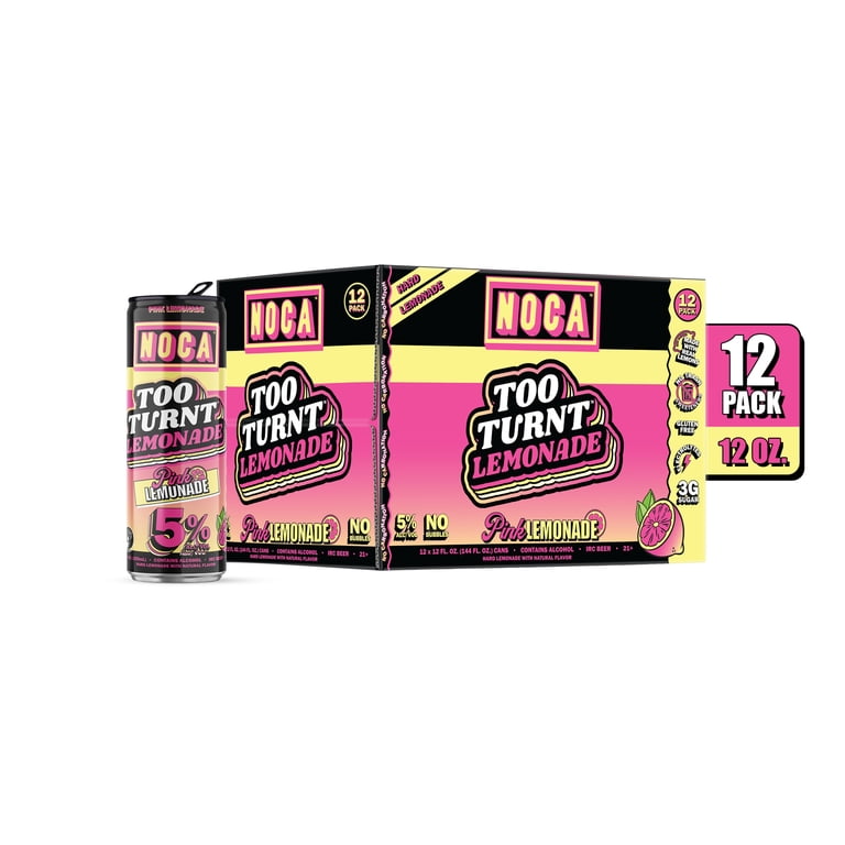 NOCA Livin' Lemonade Variety Pack 12 12 fl Oz Cans, Hard Lemonade