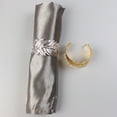 thumbnail image 4 of 4pcs Golden Napkin Rings Leaves Shape Napkin Buckles Metal Iron Napkin Holders Dinning Table Tissue Setting Decoration for Party Table, 4 of 8