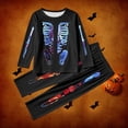 thumbnail image 4 of QTSHPN Family Halloween Pajamas Matching Sets Long Sleeve Top and Pants Cozy Loungewear Holiday Print Sleepwear Pajamas, 4 of 5