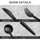 thumbnail image 3 of Juego de cubiertos de 16 piezas con acabado satinado, servicio para 4, cuchillos/tenedores/cucharas incluidos, juego de cubiertos de cocina de acero inoxidable de primera calidad para el hogar y el, 3 of 5