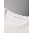 thumbnail image 3 of T-Shirt pour Femmes, "Gobelet d'Eau en Fourrure Frit Profond Chat Blanc", Mode Rétro Minimaliste, Col Rond, Confort Décontracté, T-Shirt à Manches Courtes de Sport, 3 of 6
