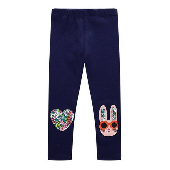 GYRATEDREAM 2-7T Girls Footless Leggings Cartoon Print Cotton Soft Leggings Stretch Leggings for Girls Toddlers