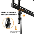 thumbnail image 4 of MountFTV Low Profile Tilting TV Wall Mount Bracket for Most 37-82 Inch TVs, Ultra-Slim Large Tilting TV Mount Holds up to 132lbs, Max 600x400mm, 4 of 8