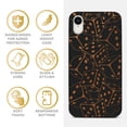 thumbnail image 4 of Wood phone case for iPhone XR compatible protective cell phone cover shockproof slim fit laser engraved Dices Falling design Black wood case for Men & Women by CaseYard, 4 of 7