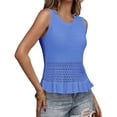 thumbnail image 4 of Sleeveless Women Crochet Casual Knit Tank Tops Sweater Vest, 4 of 6