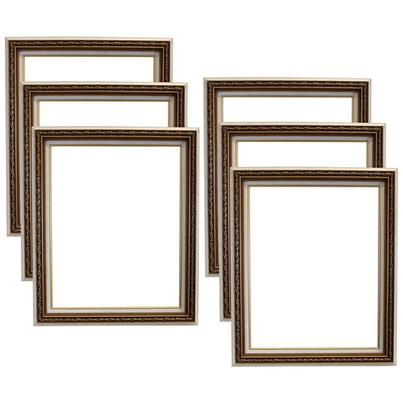 Studio Decor White Crackle 16" x 20"  Open Back Frame, 6 Pack