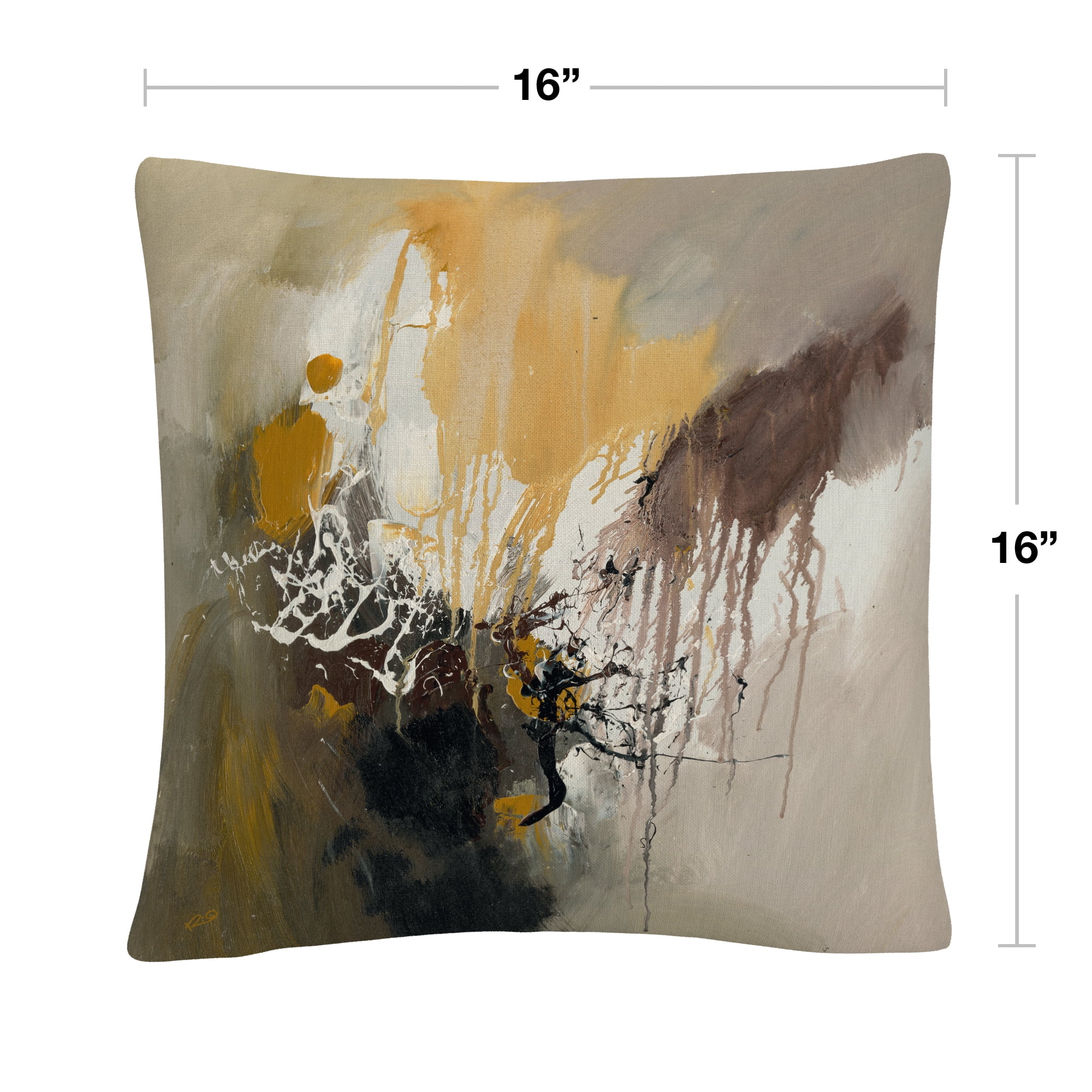 Rio 'Abstract I' 16 X 16 Decorative Throw Pillow