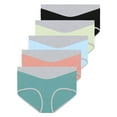 thumbnail image 2 of ADREAMLY High Cut Panties for Women Plus Size Full Coverage Briefs Breathable Cotton Underwear, 5 Pack, 2 of 6