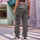 thumbnail image 5 of Pantalones Cargo para Mujer, Cintura Alta, Pierna , Holgados, Estilo Y2K, con 8 Bolsillos Gris L, 5 of 7