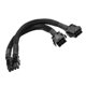 thumbnail image 1 of 8pin Male To Dual 6 Pin Female Cable Adapter Dual- 6pin To 8-pin Gpu Cable 20cm, 1 of 5