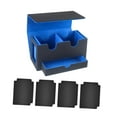 thumbnail image 2 of Estuche para mazos de cartas perfecl organizador de cartas con capacidad para 400 cartas funda Azul interior, 2 of 8