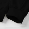 thumbnail image 6 of Men's Stand Collar Track Jacket, Solid Color Zippered Long Sleeve With Pockets, Elastic Cuffs Casual Sports Outerwear Black XL, 6 of 8