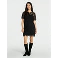 thumbnail image 2 of Time and Tru Women's Mini Lace Shirtdress, Sizes XS-XXXL, 2 of 5