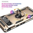 thumbnail image 6 of Compatible with Google Pixel 6A Case Built-in 360 Ring Holder Kickstand, Extreme Protection Military Armor Magnetic Car Dual Layer Protective Heavy Duty Phone Cover For Google Pixel 6A,Gold, 6 of 8