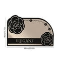 thumbnail image 3 of Yhmxh Roses Bathroom Rug Mat, Black and White Bath Rugs,Quick-Drying Machine Washable Floor Mat for Shower Room, Soft and Non Slip Diatom Bathroom Mat for Kitchen Bathtub Accessories,15.7"×23.6", 3 of 6