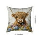 thumbnail image 3 of Herunwer Highland Cow Throw Pillow Covers Decorative Throw Pillows Cow Decor for Bedroom Decor Highland Cow Bedding Soft Flannel Fluffy Couch Pillow Covers, 3 of 6