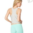 thumbnail image 3 of Aeropostale Womens Athletic Crop Tank Top, Grey, Juniors, X-Large, 3 of 3