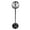 Black, variant on Vintage Style Self Cleaning Floor Standing Ashtray for Indoor Outdoor Decor, Detachable Adjustable Height with Lid, Ideal for KTV Patio Living Room