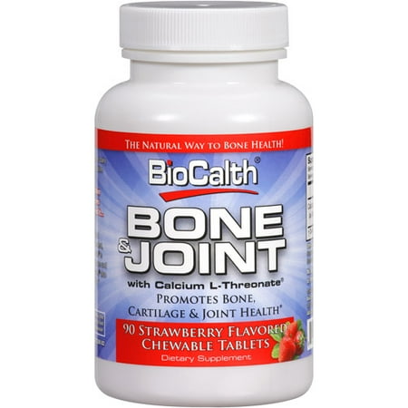 BioCalth Bone And Joint Strawberry Chewable Dietary Supplement Tablets, 90ct