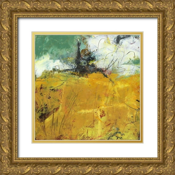 Nickell, Linda 15x15 Gold Ornate Wood Framed with Double Matting Museum Art Print Titled - Abundant